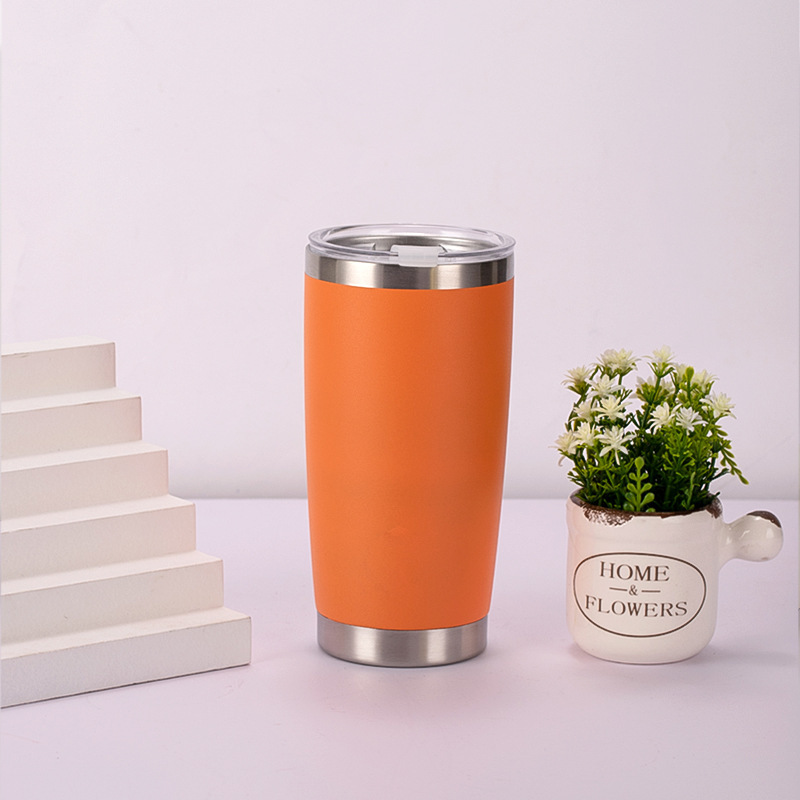 Wholesale 20oz Matte Spray-Coated Stainless Steel Cup | B2B Leak-Proof Thermal Tumblers