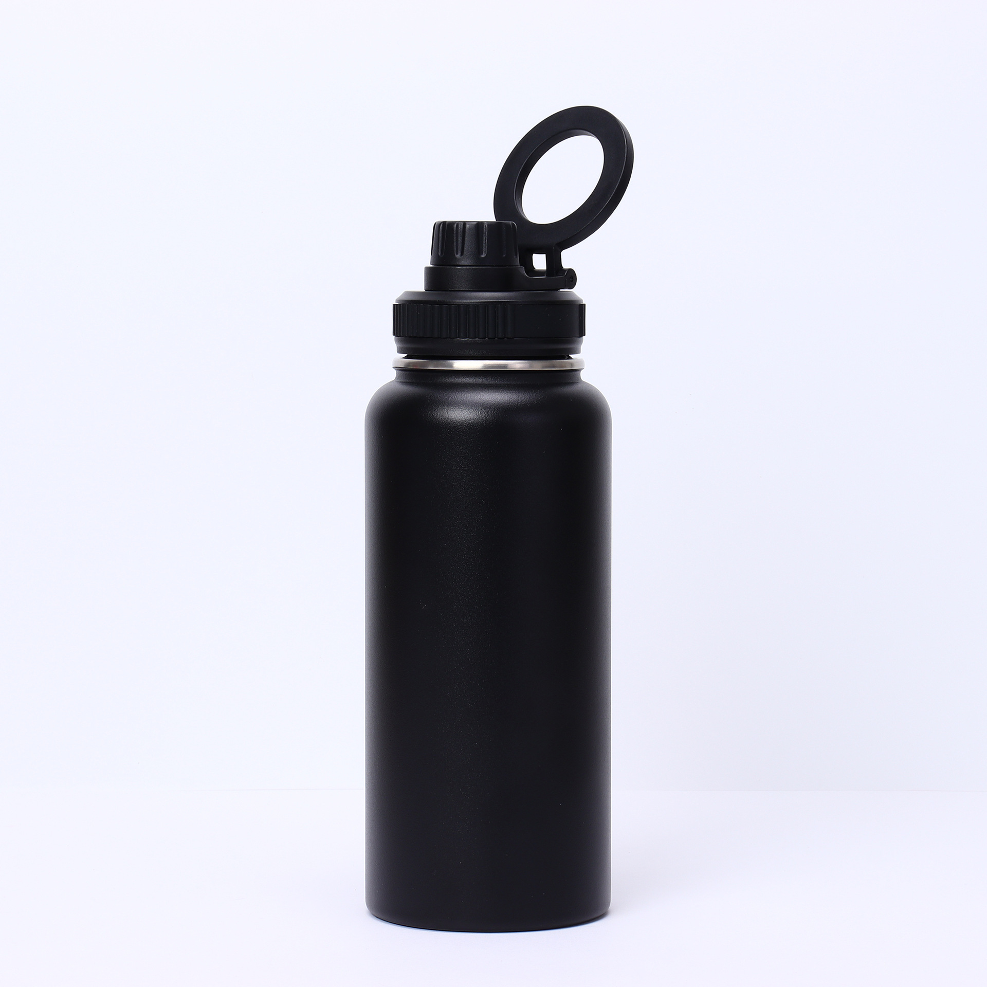 Bulk 32oz Double-Walled Stainless Steel Water Bottles with Patented Magnetic Phone Holder Lid, Custom Gradient Colors, Low MOQ 100 for Corporate Gifts