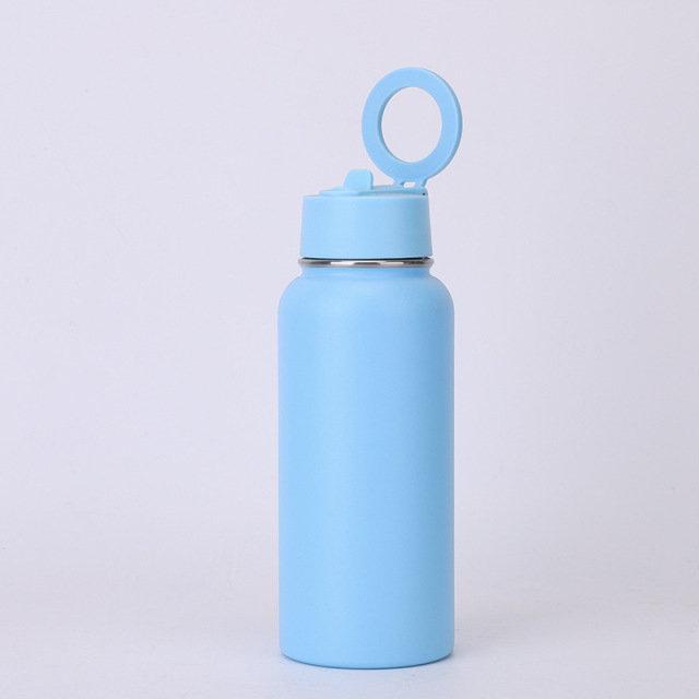 Bulk 32oz Double-Walled Stainless Steel Water Bottles with Patented Magnetic Phone Holder Lid, Custom Gradient Colors, Low MOQ 100 for Corporate Gifts