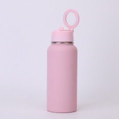 Bulk 32oz Double-Walled Stainless Steel Water Bottles with Patented Magnetic Phone Holder Lid, Custom Gradient Colors, Low MOQ 100 for Corporate Gifts