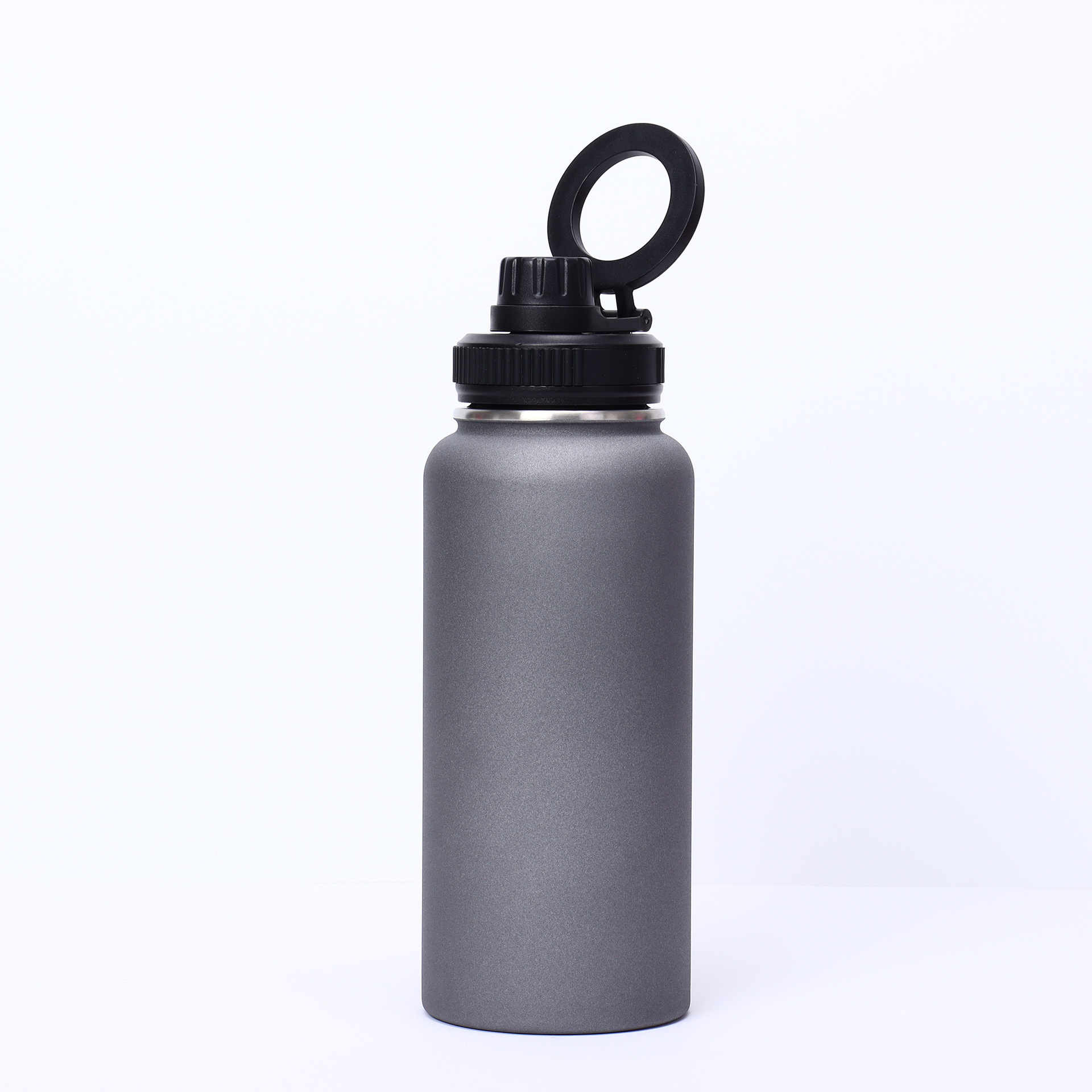 Bulk 32oz Double-Walled Stainless Steel Water Bottles with Patented Magnetic Phone Holder Lid, Custom Gradient Colors, Low MOQ 100 for Corporate Gifts