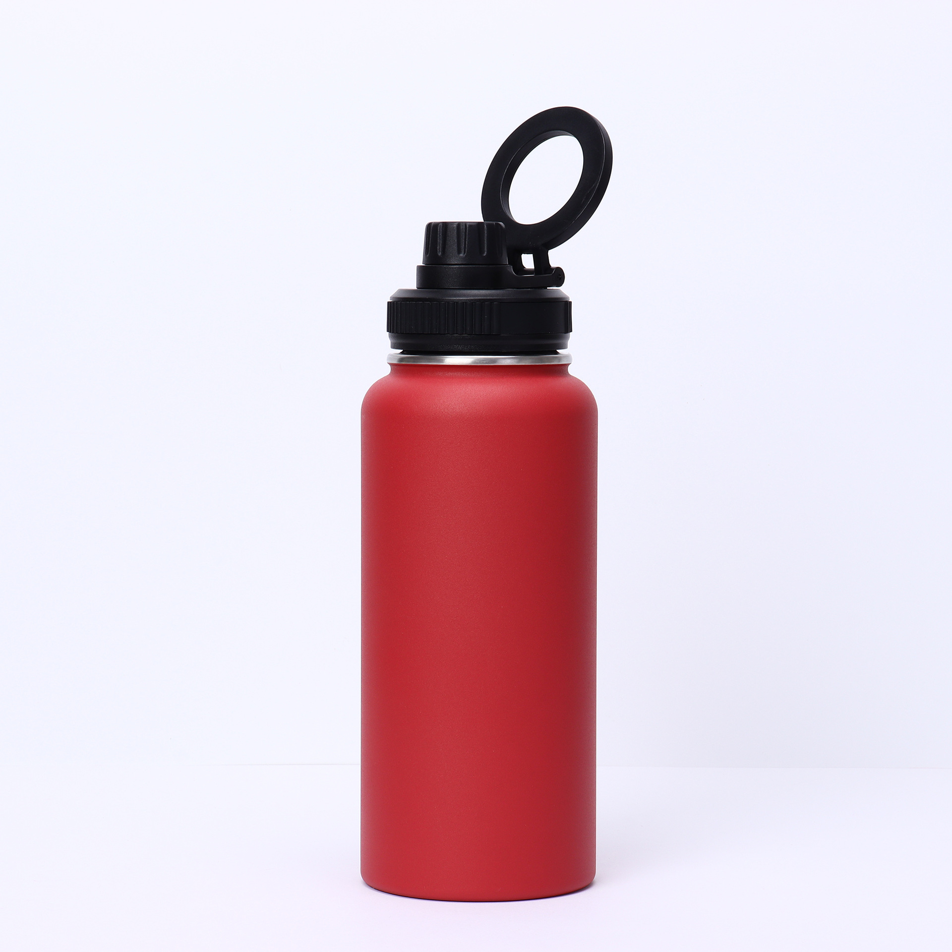 Bulk 32oz Double-Walled Stainless Steel Water Bottles with Patented Magnetic Phone Holder Lid, Custom Gradient Colors, Low MOQ 100 for Corporate Gifts