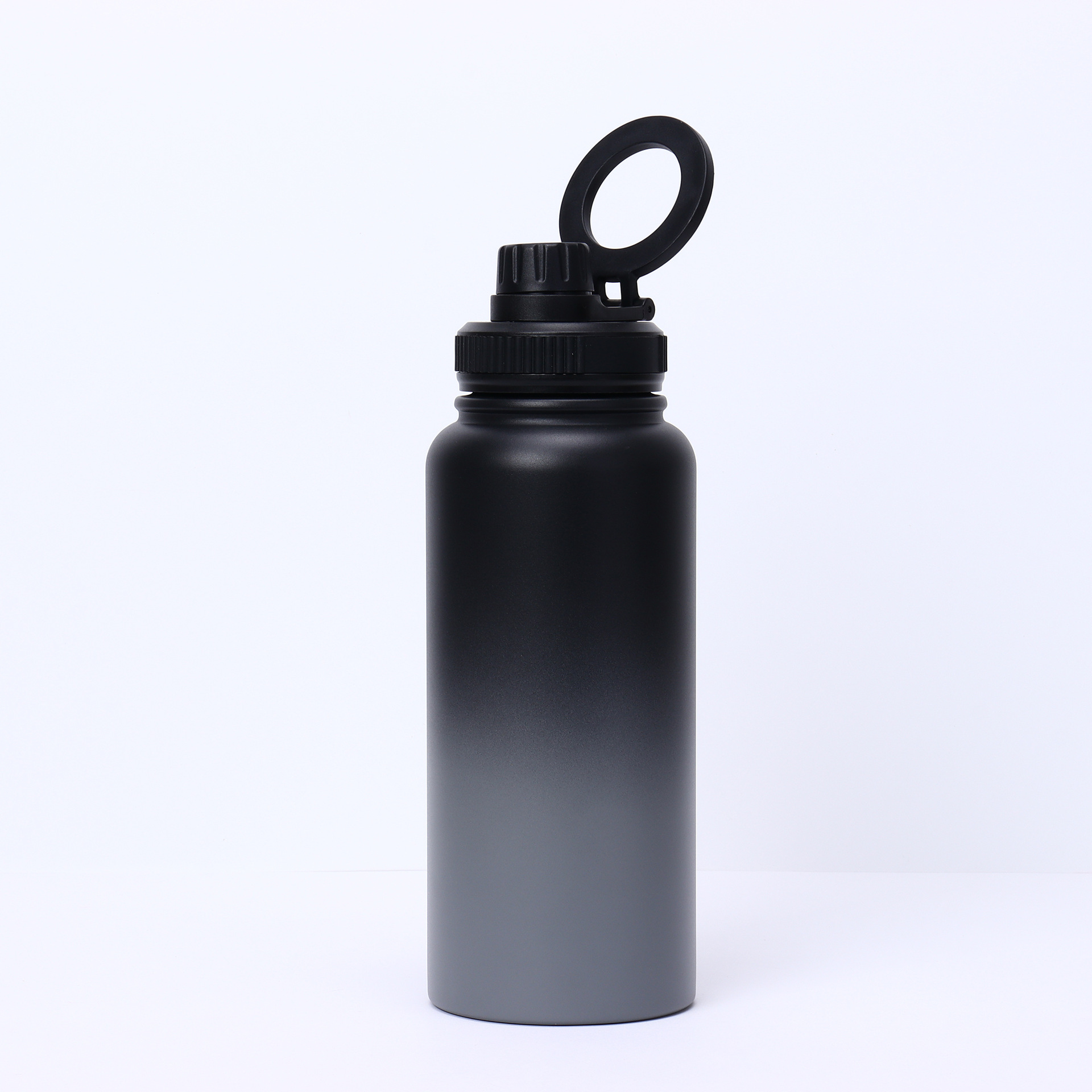 Bulk 32oz Double-Walled Stainless Steel Water Bottles with Patented Magnetic Phone Holder Lid, Custom Gradient Colors, Low MOQ 100 for Corporate Gifts