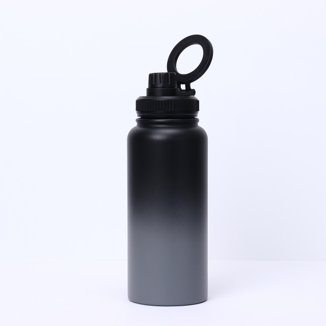 Bulk 32oz Double-Walled Stainless Steel Water Bottles with Patented Magnetic Phone Holder Lid, Custom Gradient Colors, Low MOQ 100 for Corporate Gifts