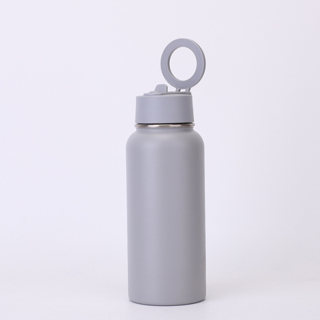 Bulk 32oz Double-Walled Stainless Steel Water Bottles with Patented Magnetic Phone Holder Lid, Custom Gradient Colors, Low MOQ 100 for Corporate Gifts