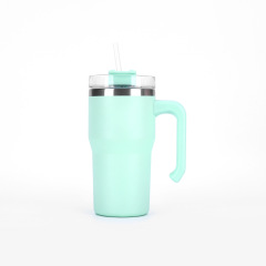 Wholesale 20oz Sublimation Coated Stainless Steel Handle Cup | B2B Full-Color Print Tumblers