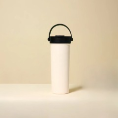 Wholesale 20oz 2-in-1 Lid Stainless Steel Handle Cup | B2B Matte Thermal Tumblers