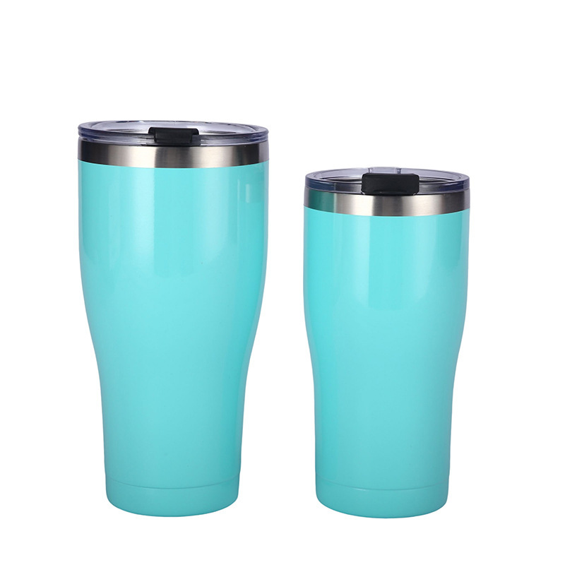 Wholesale 20oz+30oz Glossy Spray-Coated Stainless Steel Cups | B2B Thermal Tumblers