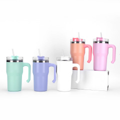 Wholesale 20oz Sublimation Coated Stainless Steel Handle Cup | B2B Full-Color Print Tumblers
