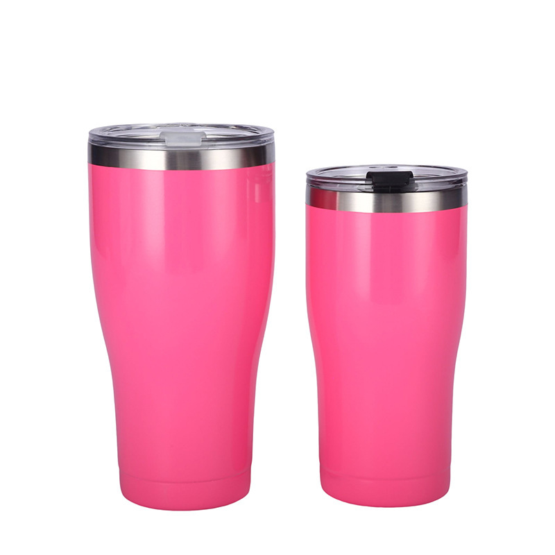 Wholesale 20oz+30oz Glossy Spray-Coated Stainless Steel Cups | B2B Thermal Tumblers
