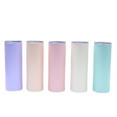 Wholesale 20oz Stainless Steel Sublimation Straight Tumbler | B2B Matte Sublimation Drinkware