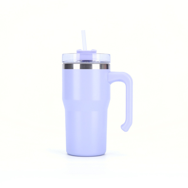 Wholesale 20oz Sublimation Coated Stainless Steel Handle Cup | B2B Full-Color Print Tumblers