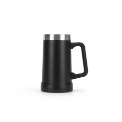 Wholesale 24oz Spray-Coated Stainless Steel Handle Cup | B2B Office Thermal Mugs