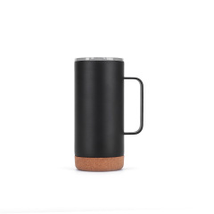 Wholesale 24oz Matte Spray-Coated Stainless Steel Handle Cup | B2B Dual Base Thermal Mugs
