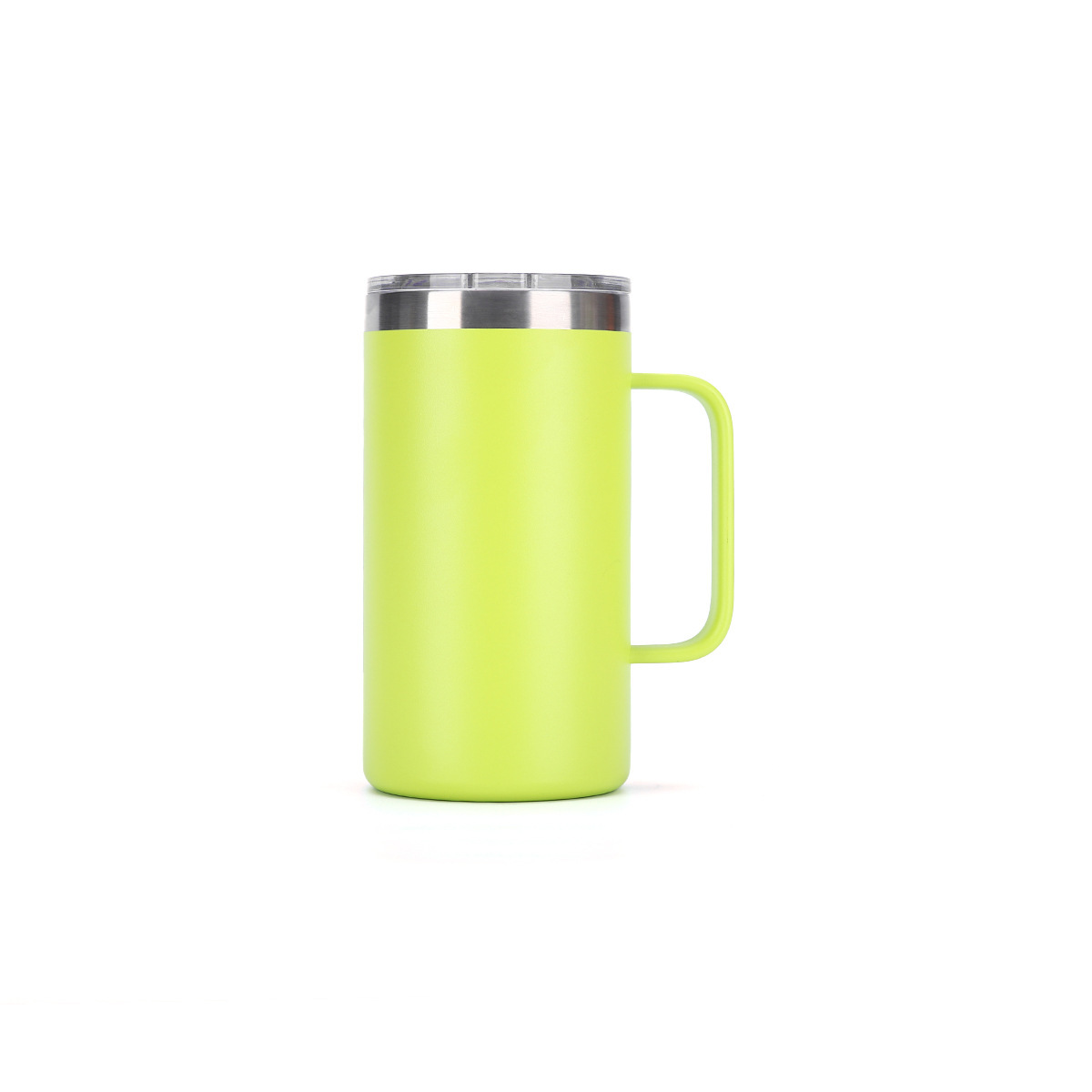 Wholesale 24oz Matte Spray-Coated Stainless Steel Handle Cup | B2B Dual Base Thermal Mugs