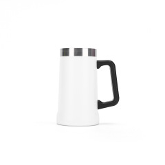 Wholesale 24oz Spray-Coated Stainless Steel Handle Cup | B2B Office Thermal Mugs