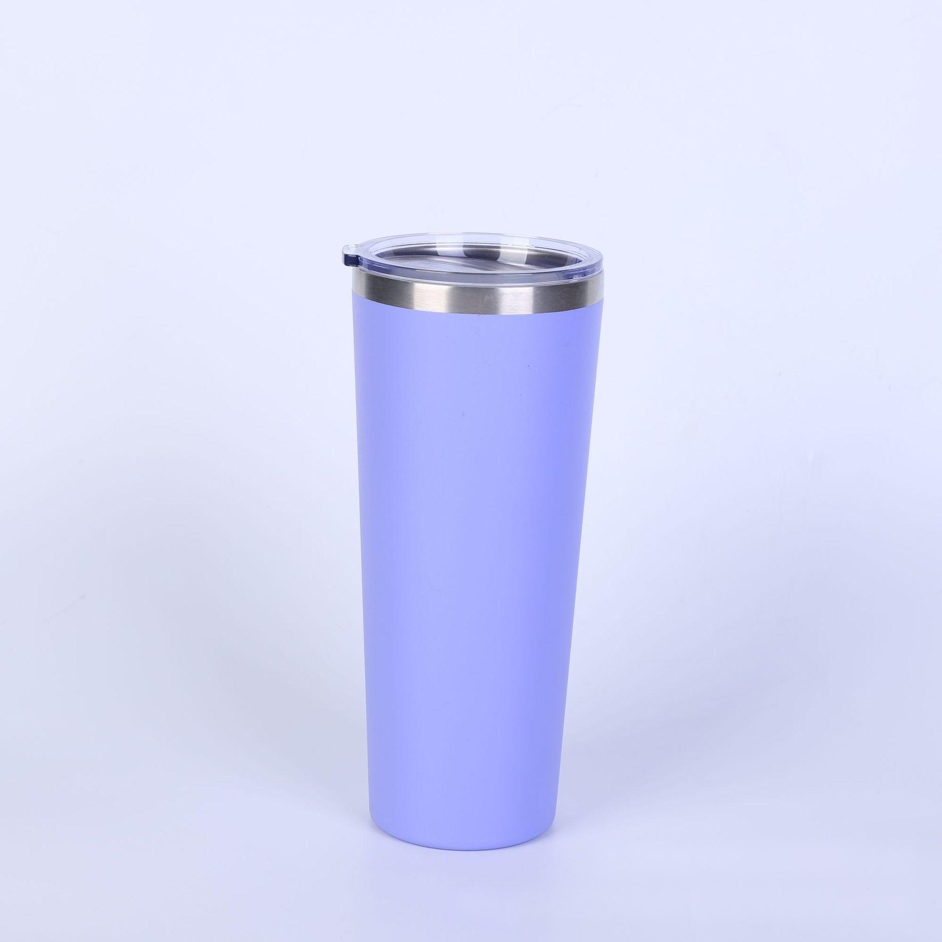 Wholesale 18oz+25oz Double-Walled Stainless Steel Cups | B2B Dual-Size Spray-Coated Tumblers