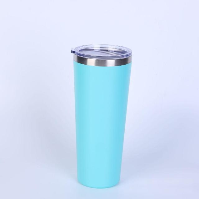 Wholesale 18oz+25oz Double-Walled Stainless Steel Cups | B2B Dual-Size Spray-Coated Tumblers
