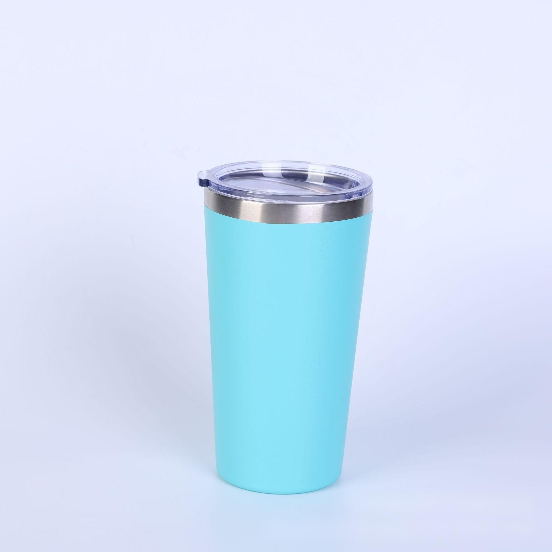 Wholesale 18oz+25oz Double-Walled Stainless Steel Cups | B2B Dual-Size Spray-Coated Tumblers