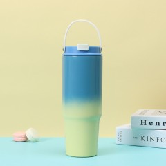 Wholesale 30oz Gradient Spray Painted Stainless Steel Handle Cup | B2B Thermal Tumbler Supplier