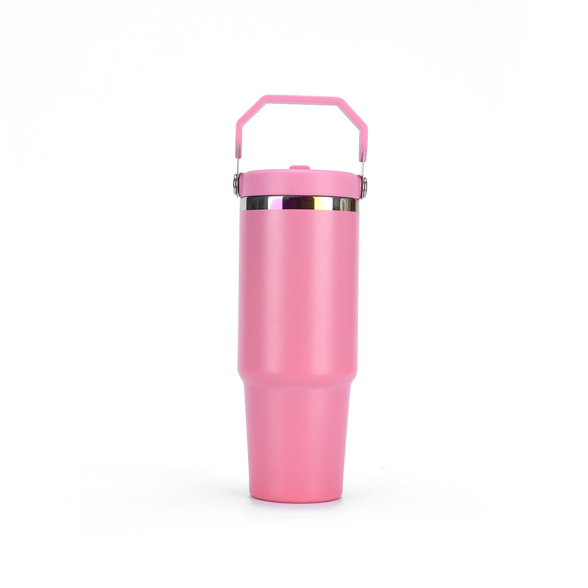 Wholesale 30oz Full-Body Electroplated Stainless Steel Tumbler | B2B Spray Coated Edge Handle Cups