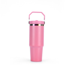 Wholesale 30oz Full-Body Electroplated Stainless Steel Tumbler | B2B Spray Coated Edge Handle Cups