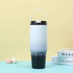 Wholesale 30oz Gradient Spray Painted Stainless Steel Handle Cup | B2B Thermal Tumbler Supplier