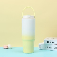 Wholesale 30oz Gradient Spray Painted Stainless Steel Handle Cup | B2B Thermal Tumbler Supplier