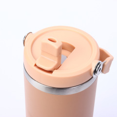 30oz Double-Walled Stainless Steel Vacuum Insulated Travel Mug with Handle