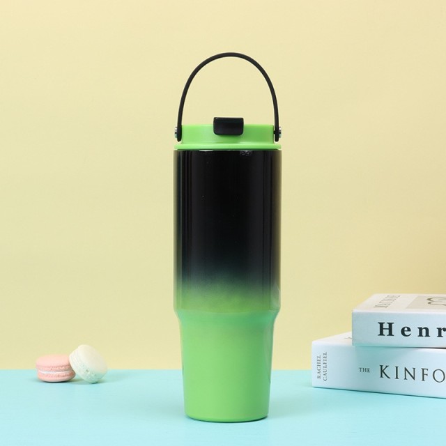Wholesale 30oz Gradient Spray Painted Stainless Steel Handle Cup | B2B Thermal Tumbler Supplier
