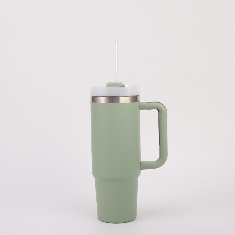 Wholesale 30oz Spray Coated Stainless Steel Handle Cup | B2B Laser-Ready Thermal Tumblers