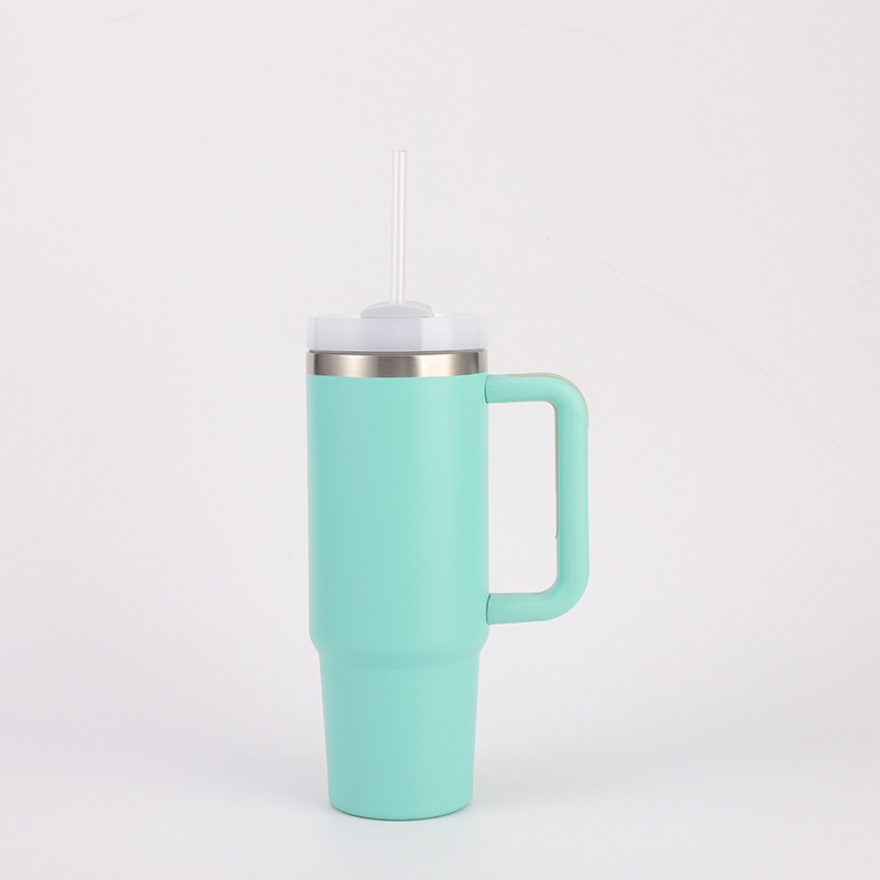 Wholesale 30oz Spray Coated Stainless Steel Handle Cup | B2B Laser-Ready Thermal Tumblers