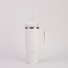 Wholesale 30oz Spray Coated Stainless Steel Handle Cup | B2B Laser-Ready Thermal Tumblers