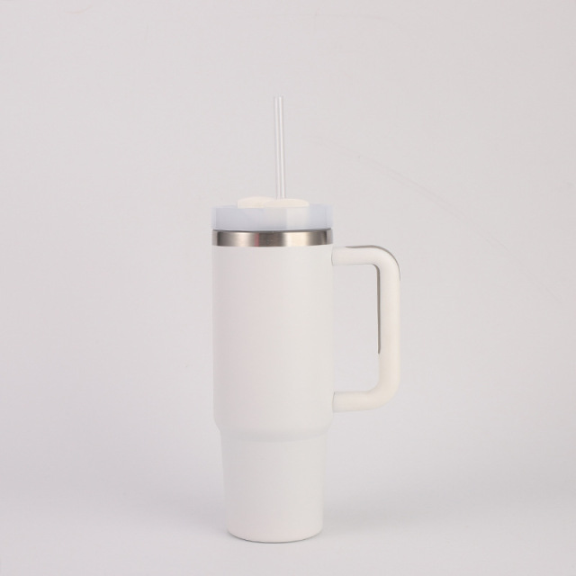 Wholesale 30oz Spray Coated Stainless Steel Handle Cup | B2B Laser-Ready Thermal Tumblers