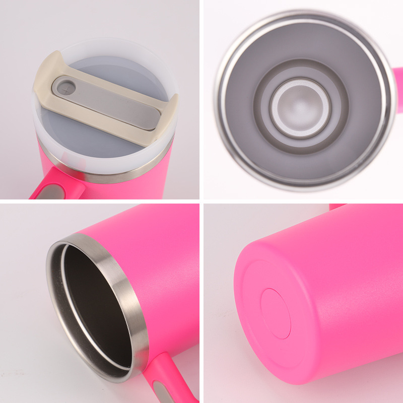 Wholesale 30oz Spray Coated Stainless Steel Handle Cup | B2B Laser-Ready Thermal Tumblers