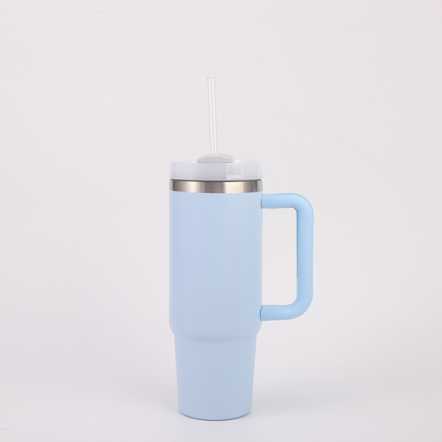 Wholesale 30oz Spray Coated Stainless Steel Handle Cup | B2B Laser-Ready Thermal Tumblers