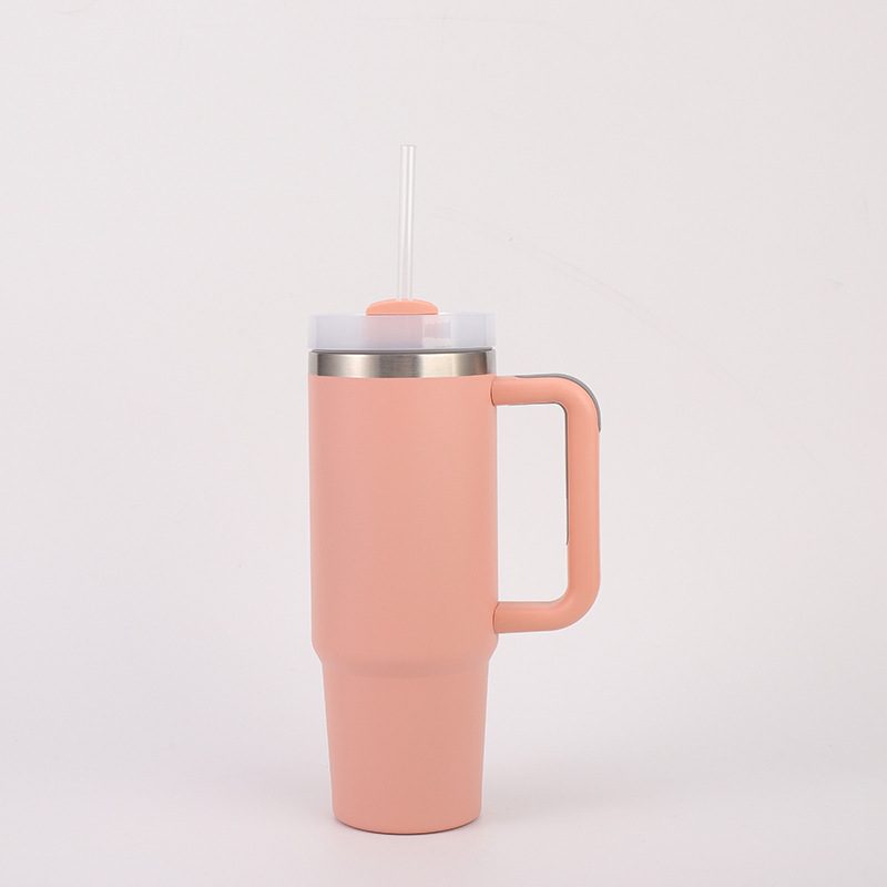 Wholesale 30oz Spray Coated Stainless Steel Handle Cup | B2B Laser-Ready Thermal Tumblers