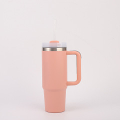 Wholesale 30oz Spray Coated Stainless Steel Handle Cup | B2B Laser-Ready Thermal Tumblers