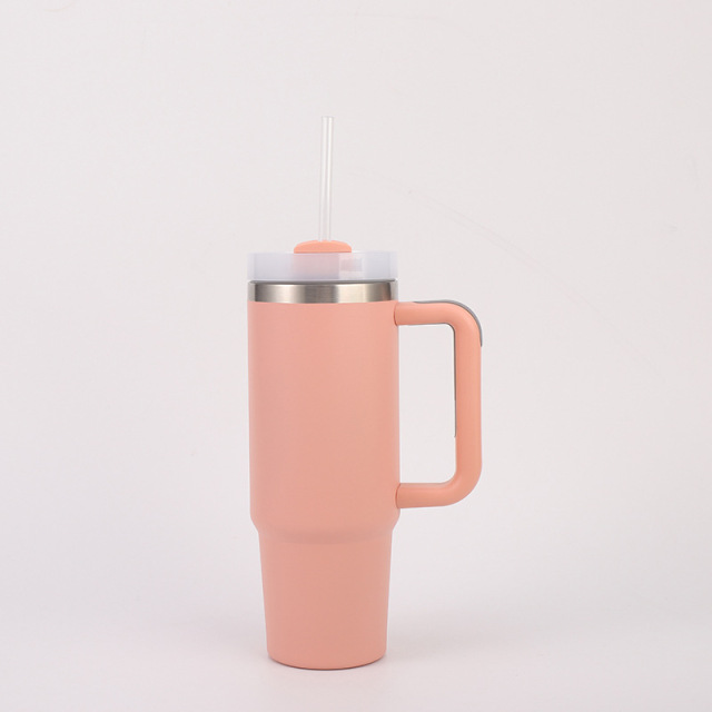 Wholesale 30oz Spray Coated Stainless Steel Handle Cup | B2B Laser-Ready Thermal Tumblers
