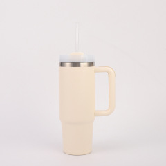 Wholesale 30oz Spray Coated Stainless Steel Handle Cup | B2B Laser-Ready Thermal Tumblers