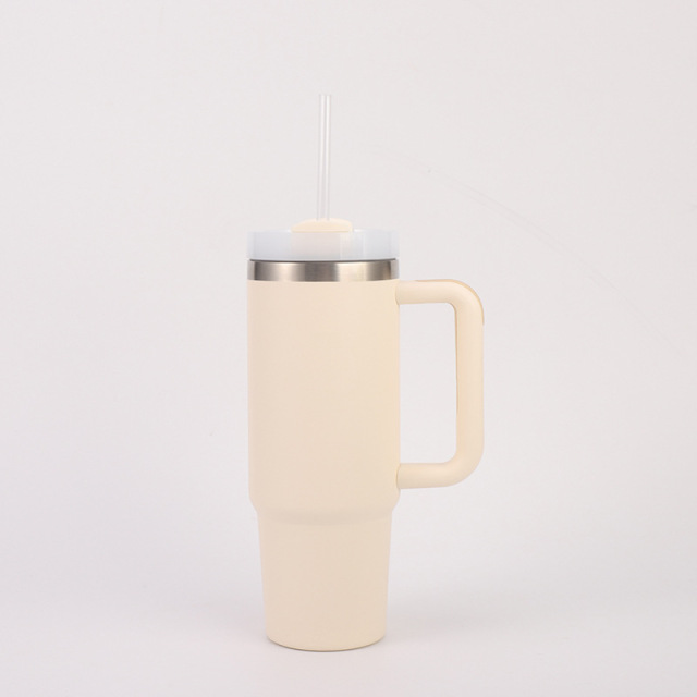 Wholesale 30oz Spray Coated Stainless Steel Handle Cup | B2B Laser-Ready Thermal Tumblers