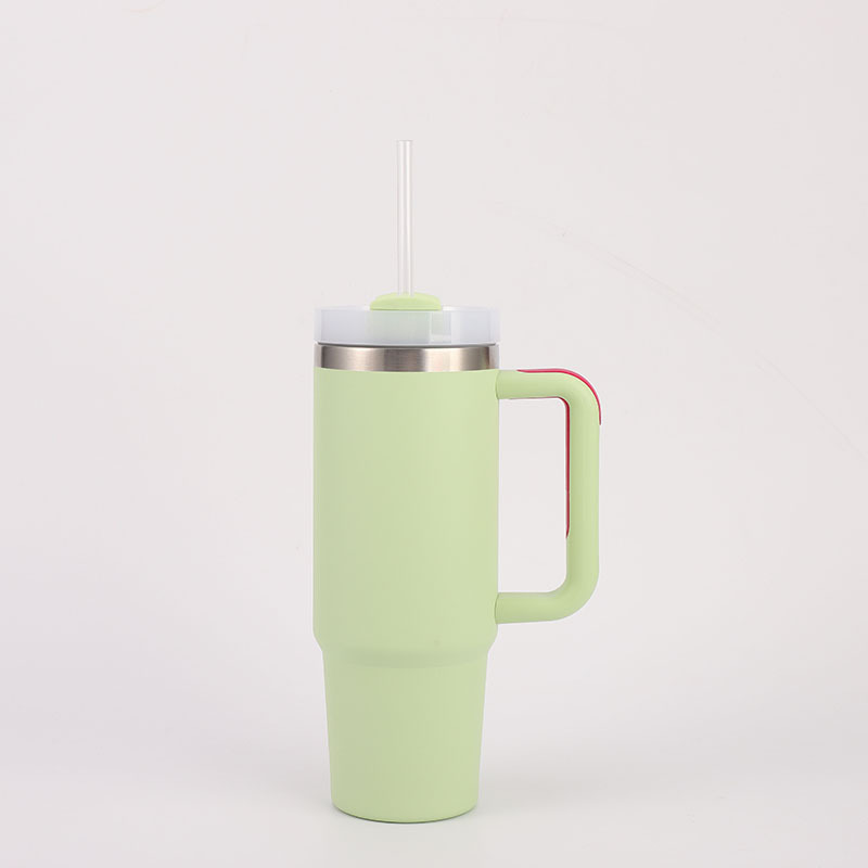 Wholesale 30oz Spray Coated Stainless Steel Handle Cup | B2B Laser-Ready Thermal Tumblers