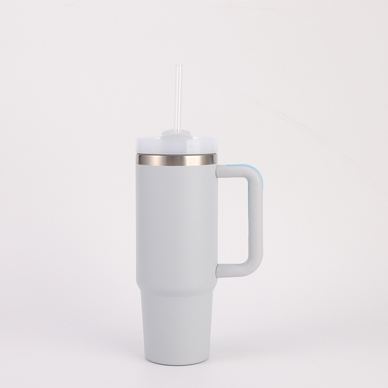 Wholesale 30oz Spray Coated Stainless Steel Handle Cup | B2B Laser-Ready Thermal Tumblers