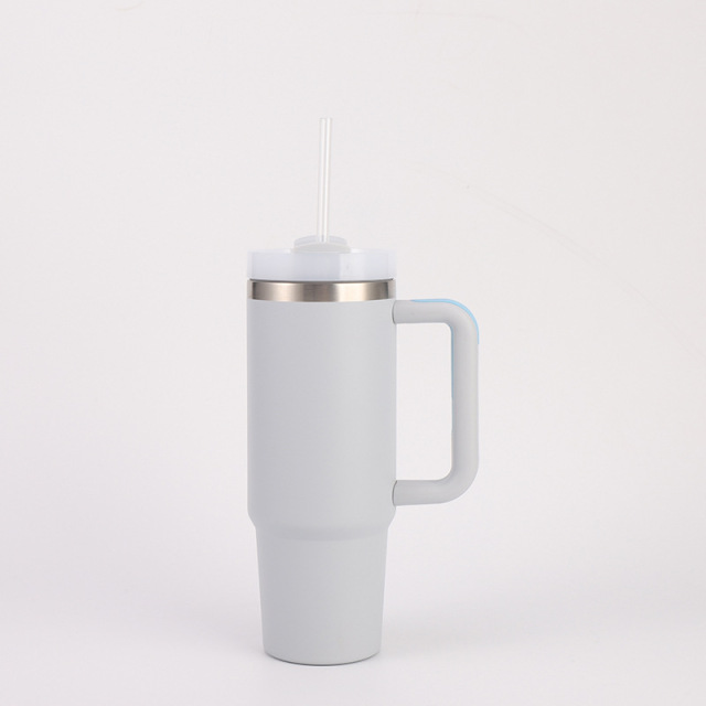 Wholesale 30oz Spray Coated Stainless Steel Handle Cup | B2B Laser-Ready Thermal Tumblers