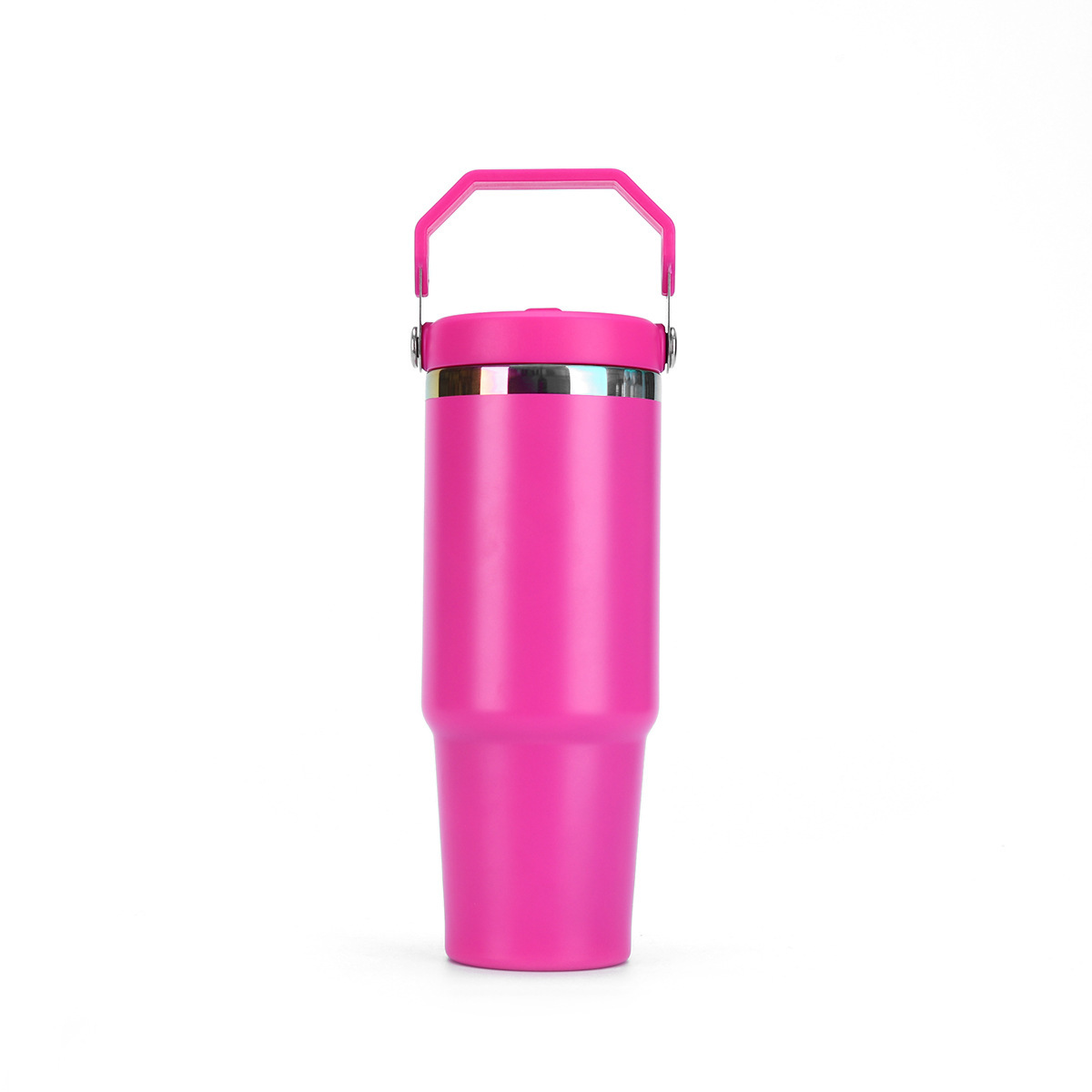 Wholesale 30oz Full-Body Electroplated Stainless Steel Tumbler | B2B Spray Coated Edge Handle Cups