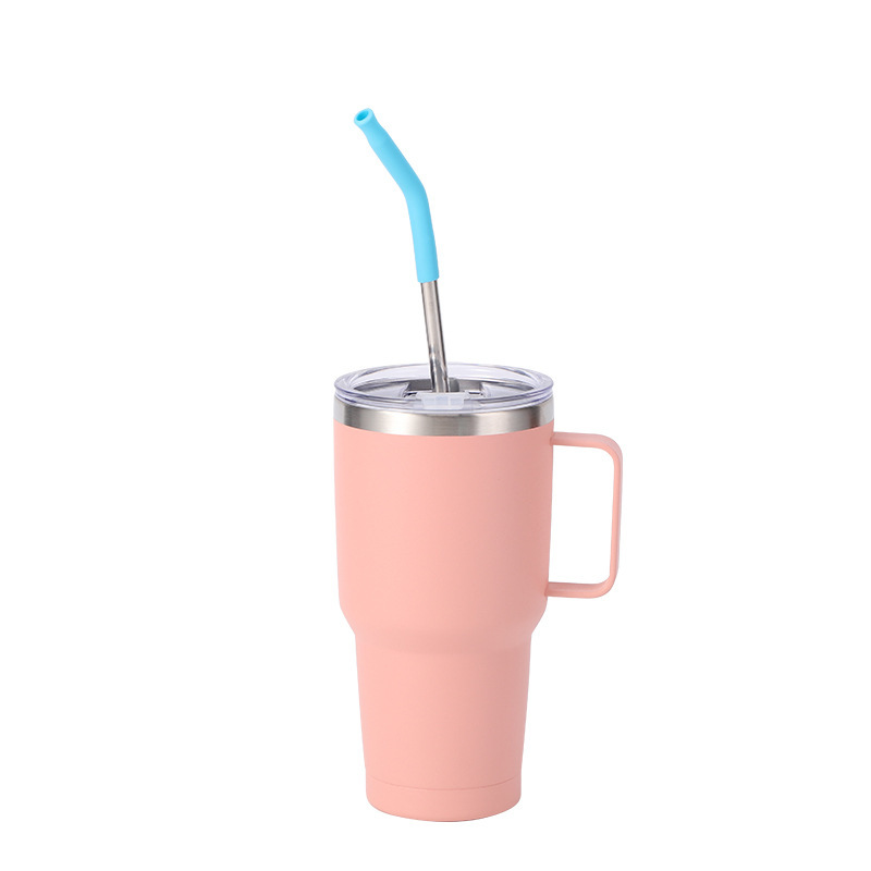Wholesale 30oz Gradient Spray Coated Stainless Steel Handle Cup | B2B Thermal Tumbler Supplier