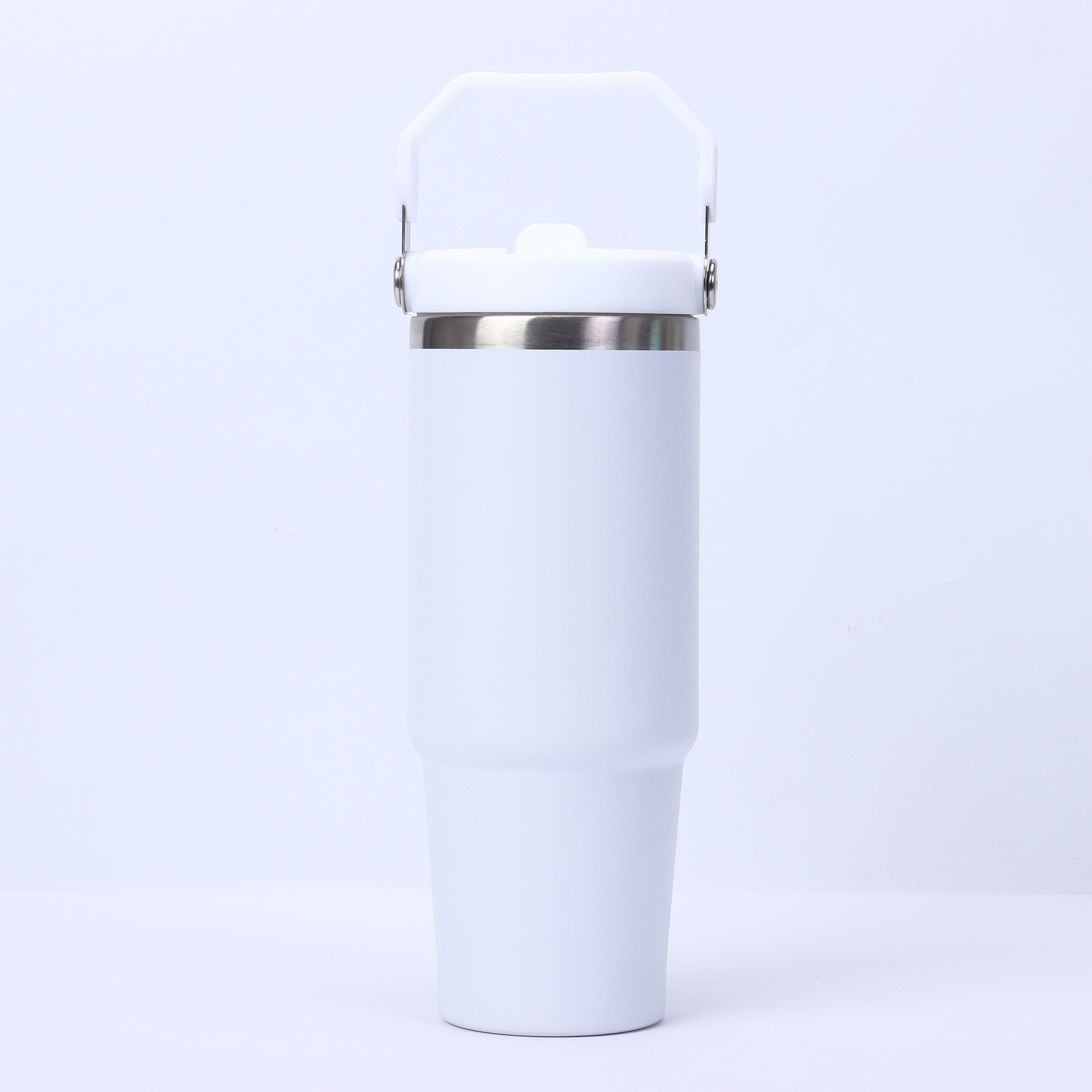 30oz Double-Walled Stainless Steel Vacuum Insulated Travel Mug with Handle
