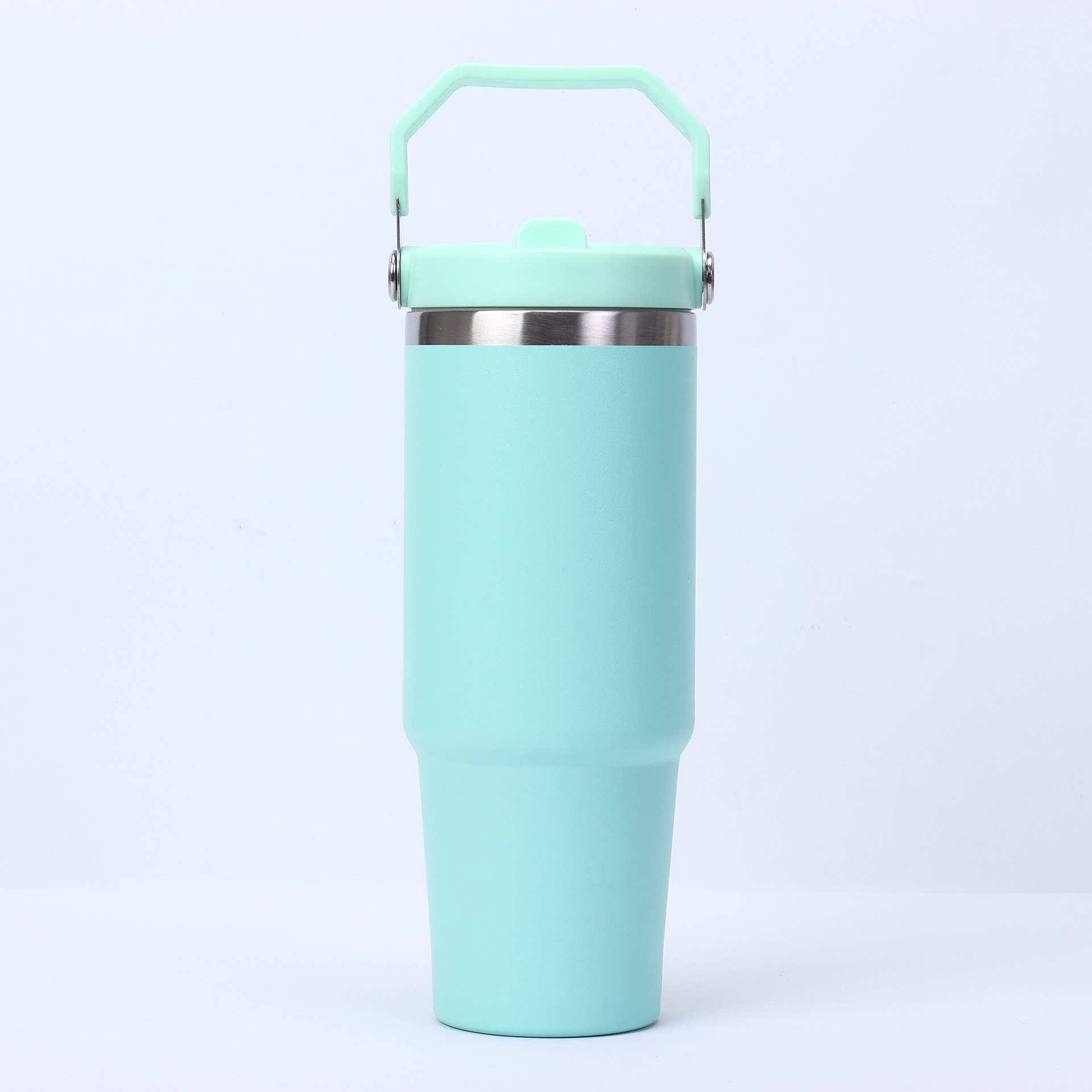 30oz Double-Walled Stainless Steel Vacuum Insulated Travel Mug with Handle