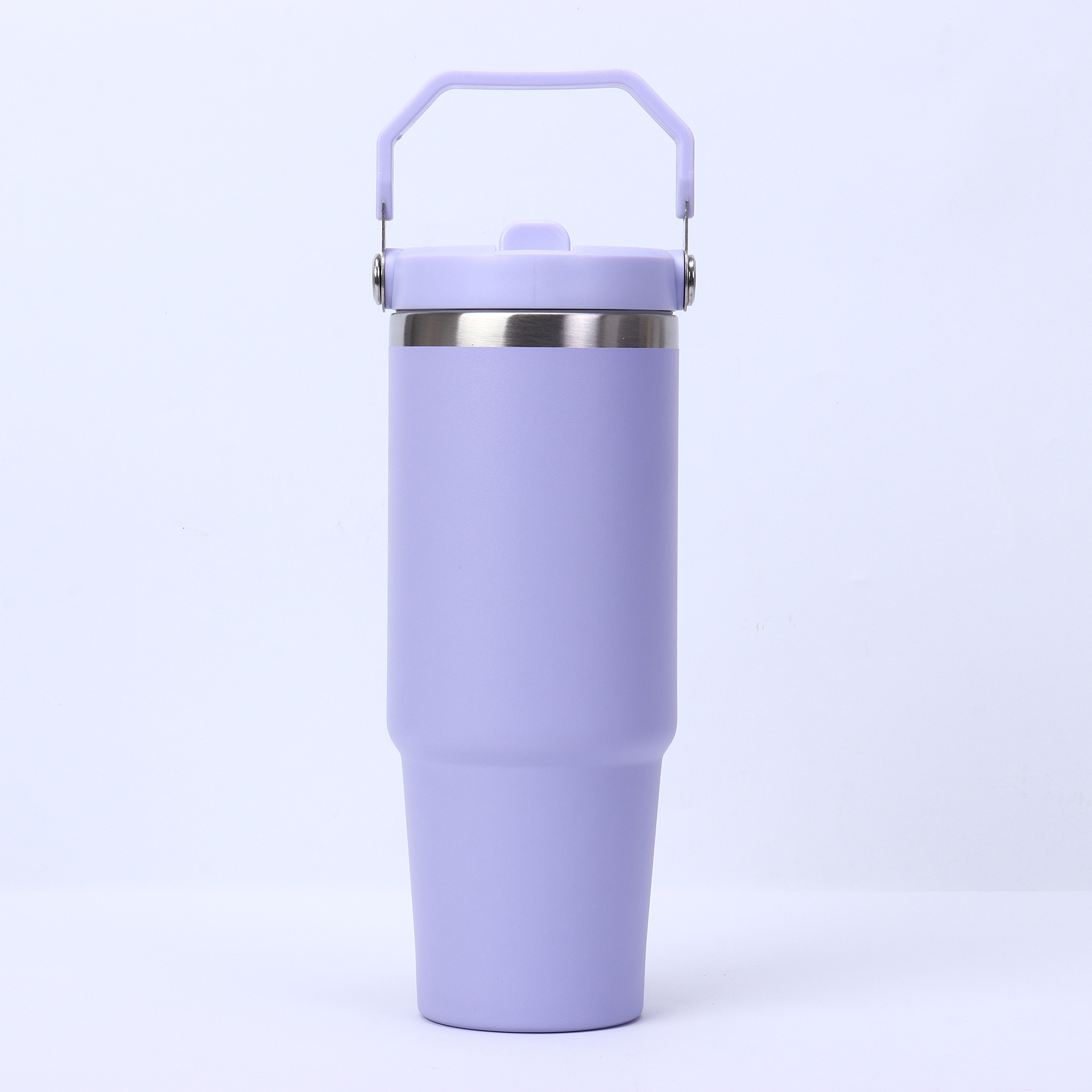 30oz Double-Walled Stainless Steel Vacuum Insulated Travel Mug with Handle