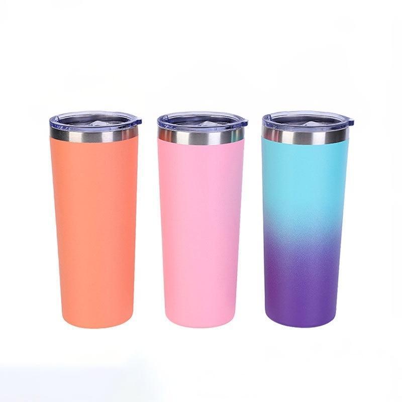 Wholesale 22oz Matte Spray-Coated Stainless Steel Cup | B2B Laser-Ready Thermal Tumblers